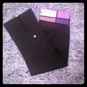 Lululemon Tadasana Slit Crop Sz 6